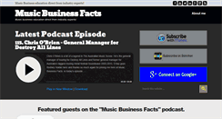 Desktop Screenshot of musicbusinessfacts.net